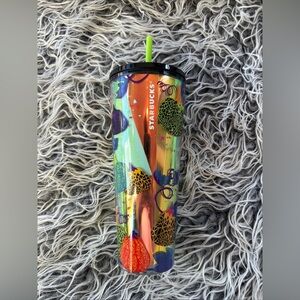 Starbucks Halloween 2024 Pumpkin 24oz Glow In The Dark Tumbler NEW RARE HTF.